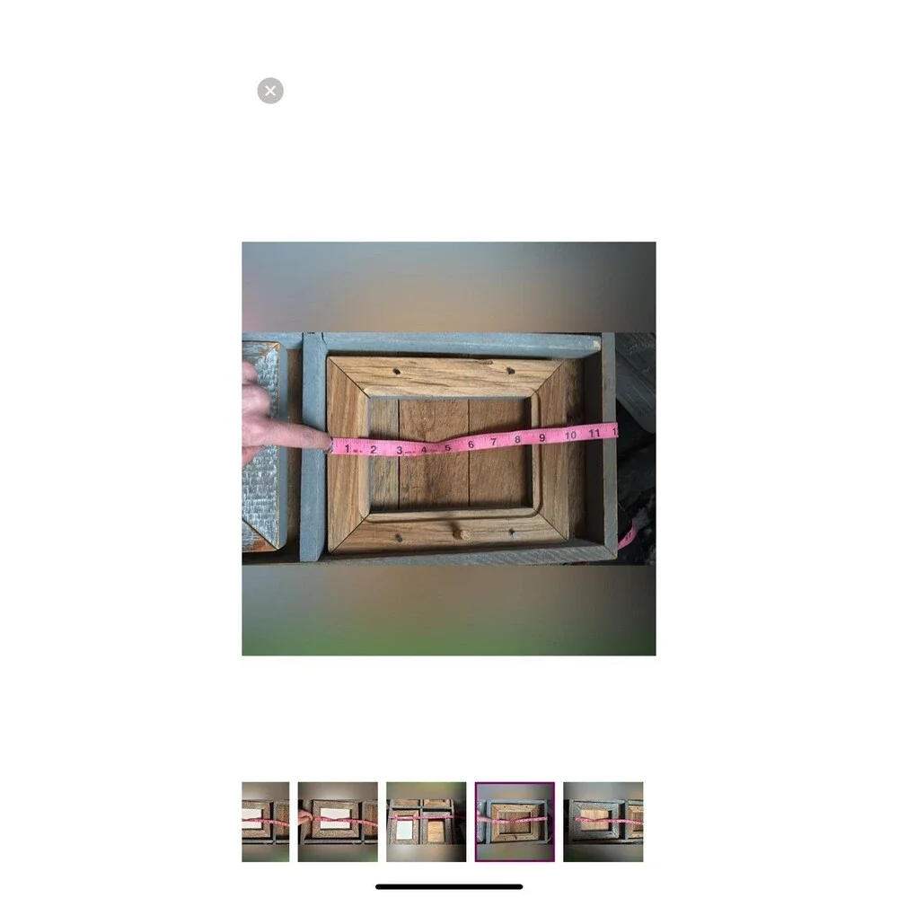 Rustic Picture Frame Set of 6